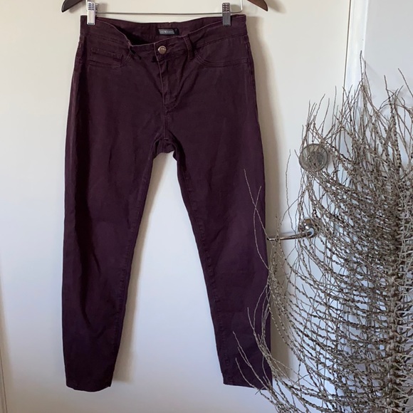 Saba Denim - Saba Denim Jeggings Purple Coated Waist 27” Zip Fly Skinny Fit Stretch
